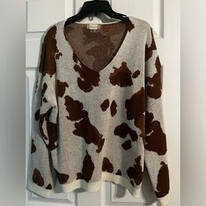 Altar’d State long cow print sweater